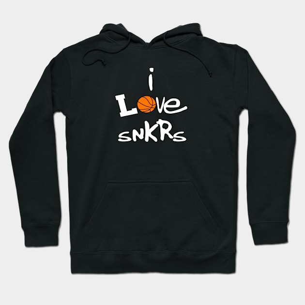 I Love Sneakers (BASKETBALL) Hoodie by WavyDopeness